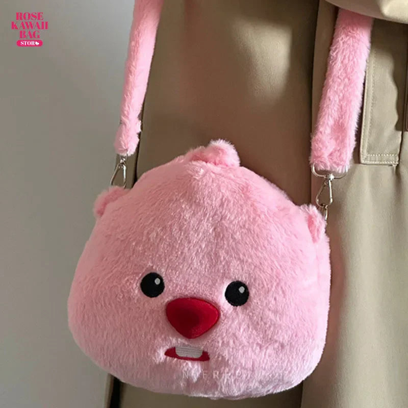 Kawaii Loopy Plush Bag Cute Soft Plush Handbag