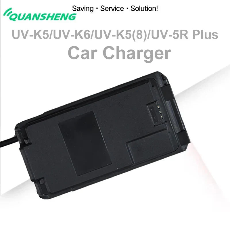UV-K6 Car Charger Battery Eliminator DC12V-24V Input Voltage