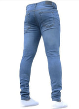 Fashion Men's Ripped Skinny Jeans Tight Leggings Vintage
