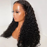 QW Soft Glueless Synthetic Deep Curly Lace Front