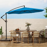 Patio Offset Hanging Umbrella 10 FT Cantilever Outdoor