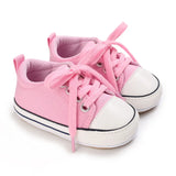 2023 New Baby Casual Shoes 4-color Lace-up Canvas