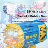 Soap Bubbles Gun Rocket 69 Holes Bubbles Machine