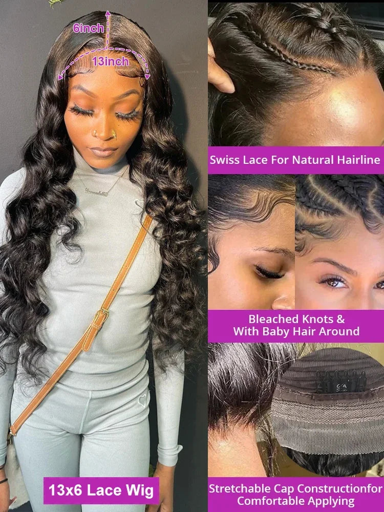 250% Loose Deep Wave 13x6 HD Lace Frontal