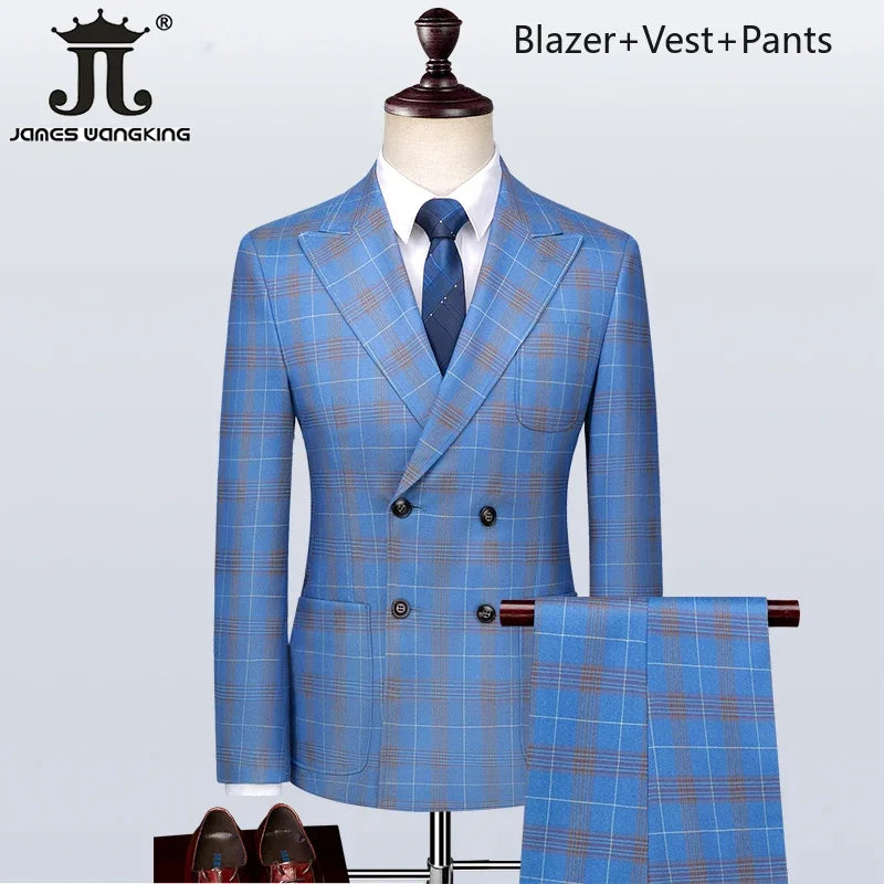 S-5XL ( Blazer + Vest + Pants )