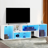 TV cabinet with LED light strip, multifunctional TV