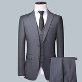 High Quality (Blazer+ Waistcoat + Trousers) Men Simple