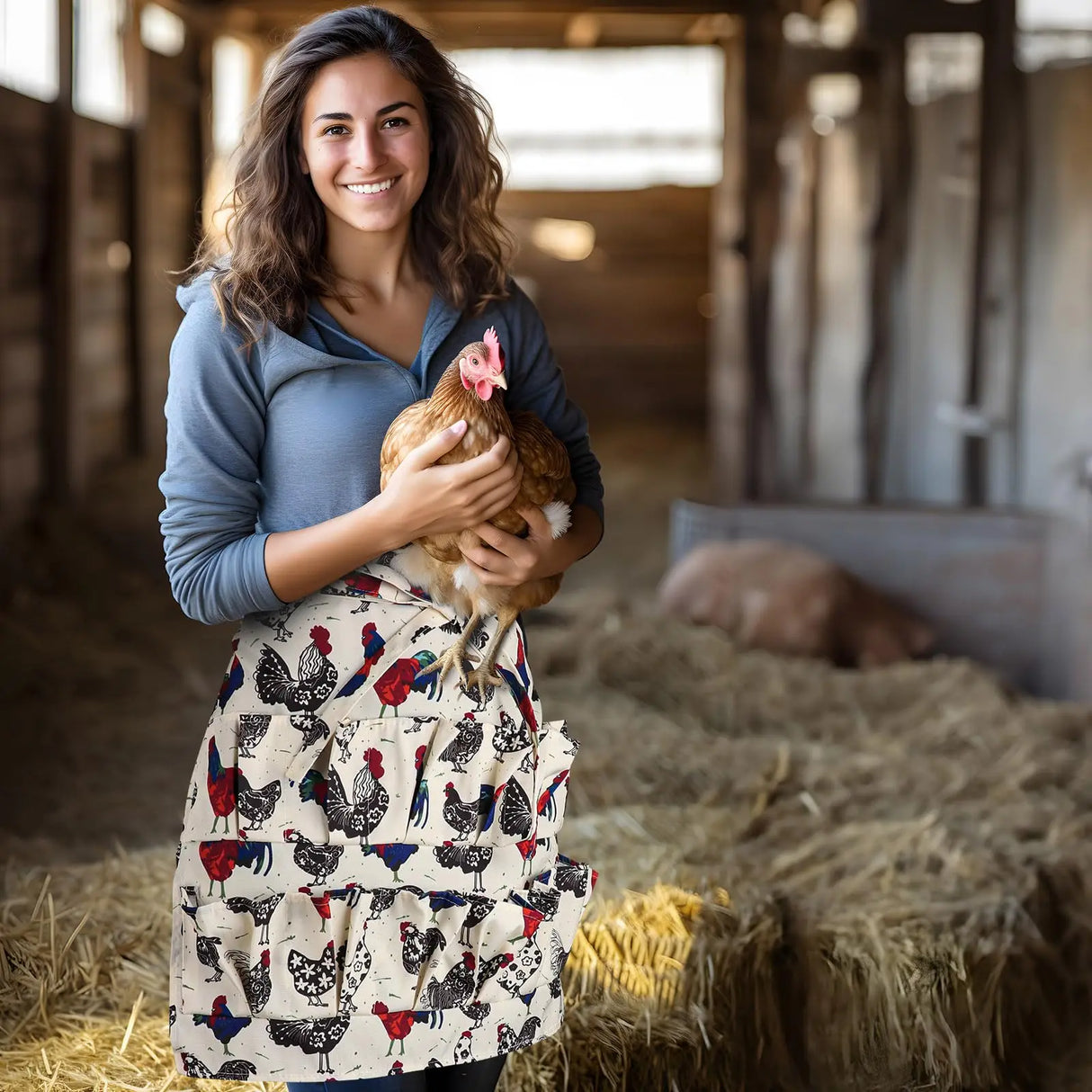 Automatic Chicken House Door with 12 Pockets Eggs