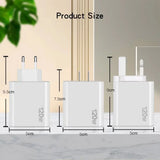 USB C Charger 120W Fast Charging Charger 5Ports