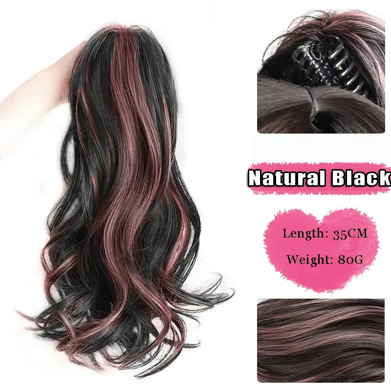FOR Horsetail Wig Women's Long Hair Clasp Style