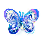 3D Butterfly Bird Repeller Spinner Wind Chimes Hanging