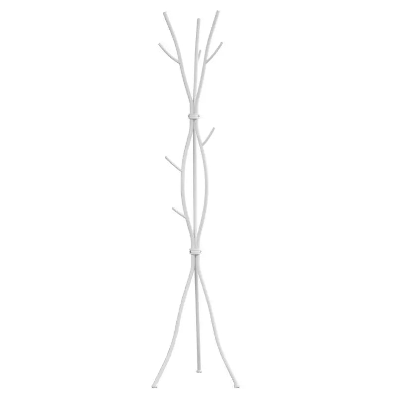 Elegant White Metal Coat Rack for Modern Home