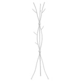 Elegant White Metal Coat Rack for Modern Home