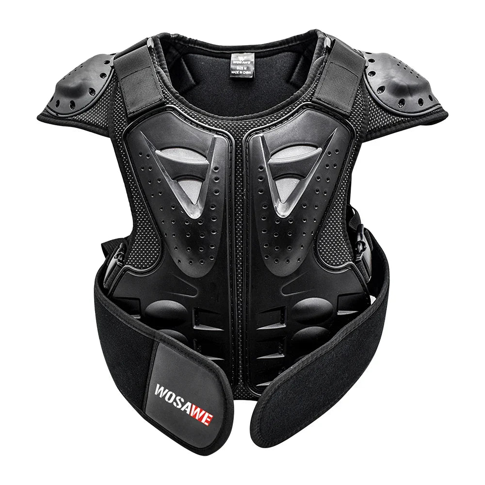 Youth child Motocross Motorcycle Gear Kids Youth Body Protector Vest Armor Jacket Chest Protection with elbow knee protection