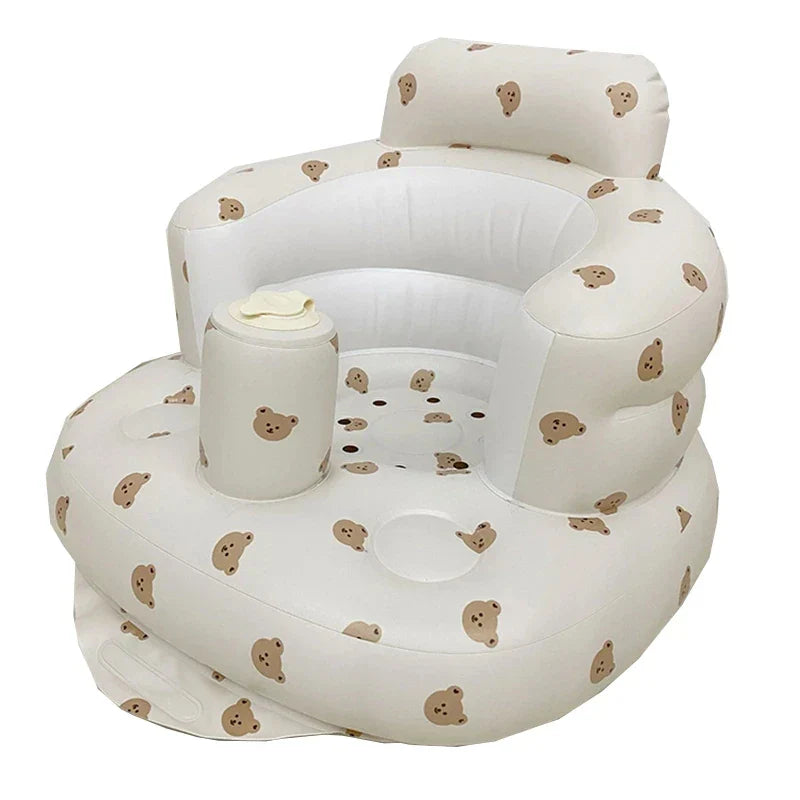 Infant Shining Baby Inflatable Sofa Children Puff Portable