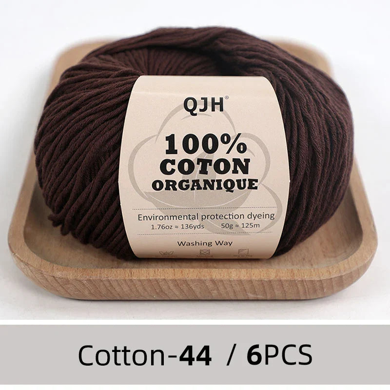 QJH 100% Cotton Yarn, Cotton Baby Sport Weight