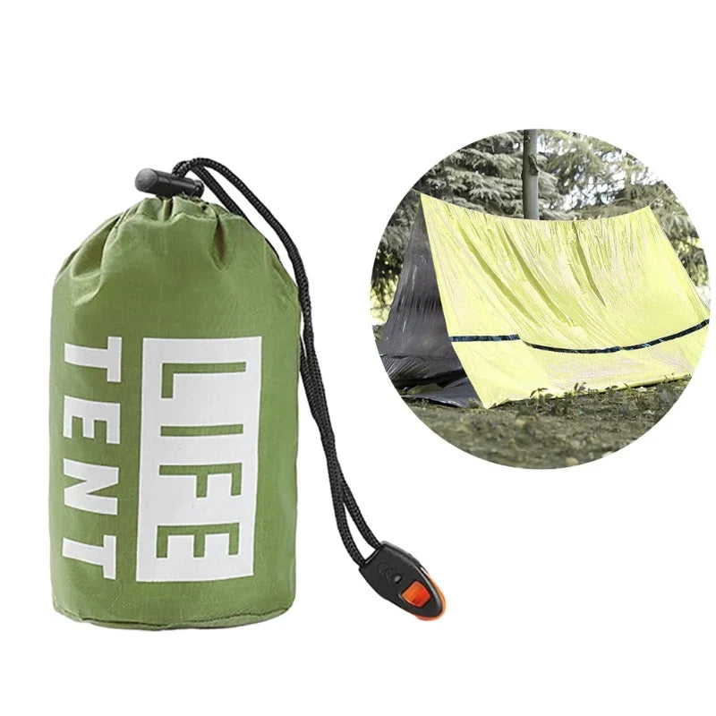 Outdoor Survival Tent 2 Person Emergency Shelter Tube