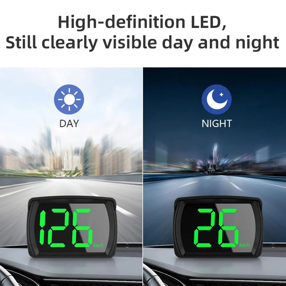 Y03 Car GPS Head Up Display For HUD GPS Speedometer Auto Electronic Accessories Speed Km/h MPH Green Backlight