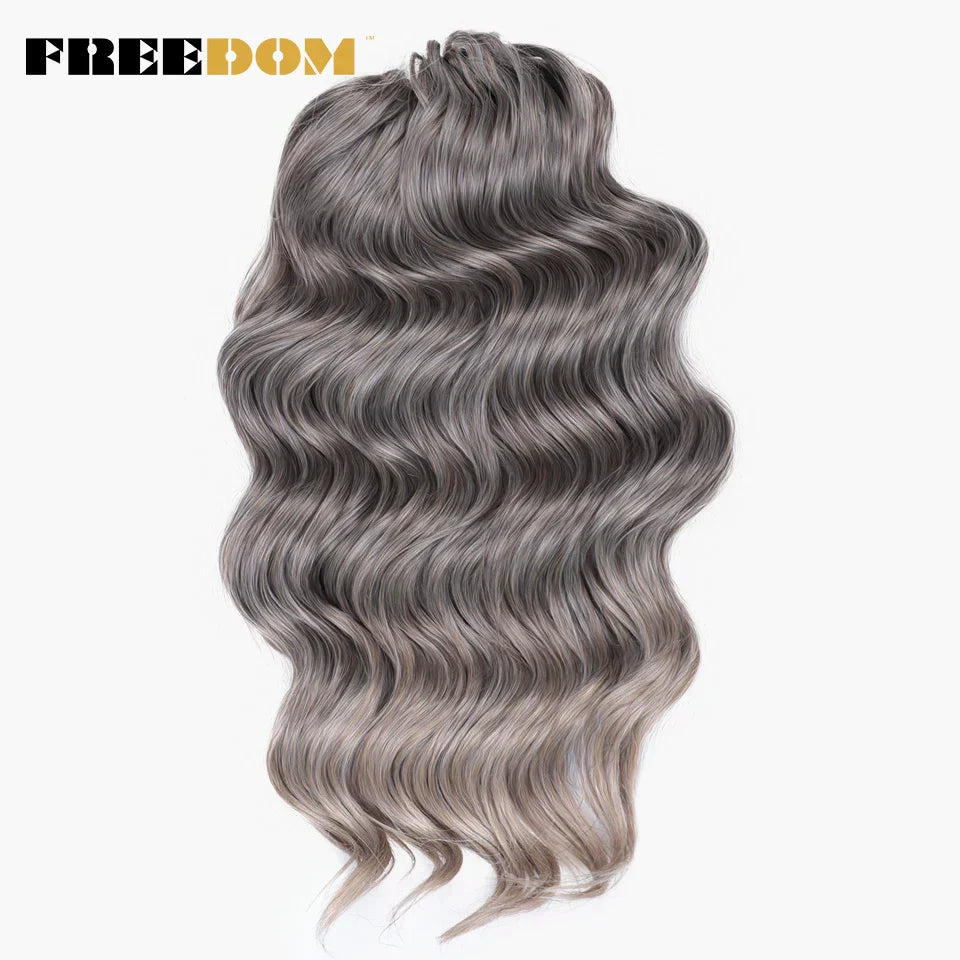 FREEDOM Deep Wavy Twist Crochet Hair 16 Inch