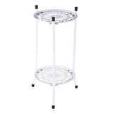 2-Tiered Tall Plant Stand Metal Plant Shelf Supports