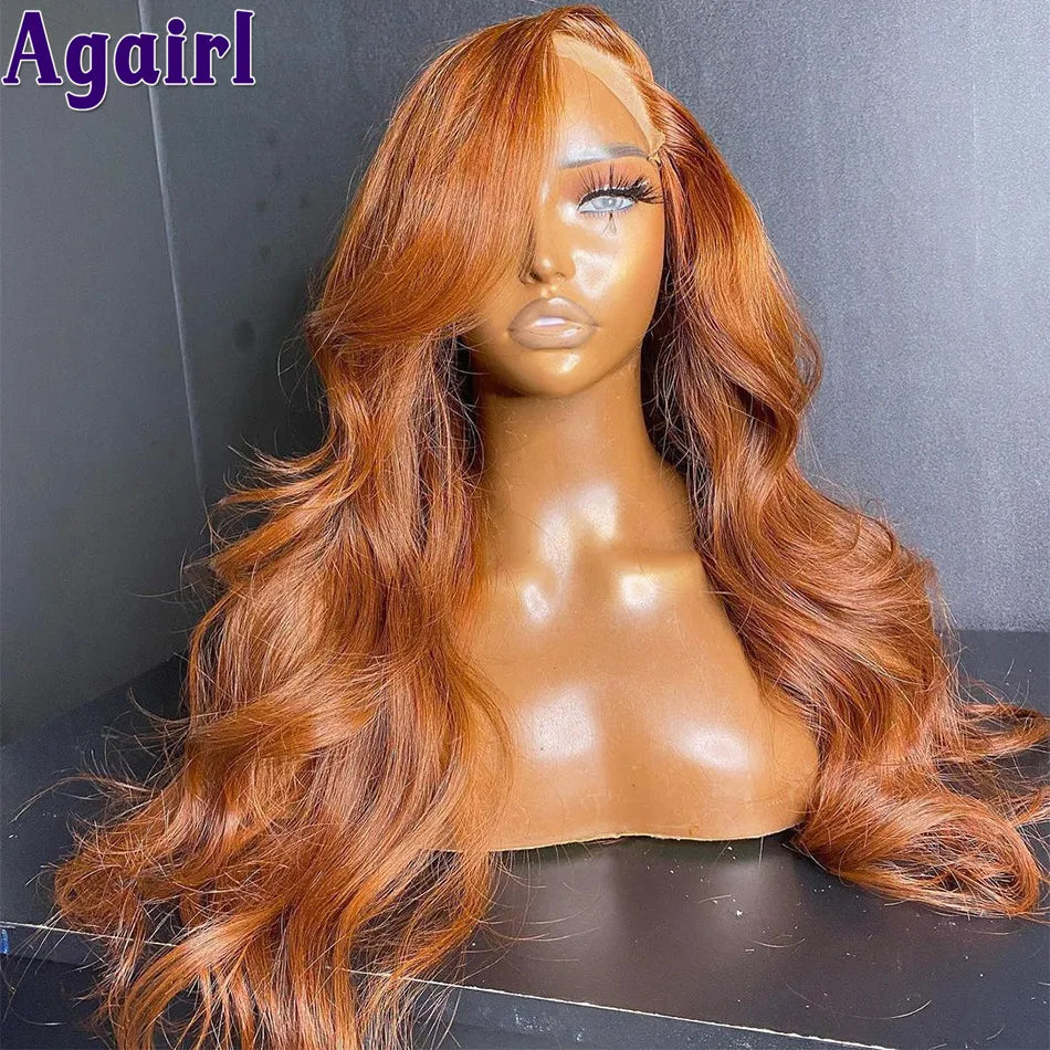 Mix Ginger And Copper Brown 13X6 Lace Front