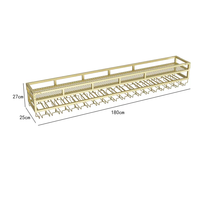 Bar Metal Wine Rack Display Wall Mounted Club