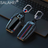 Car Carbon Fibre Key Cover Case Shell For