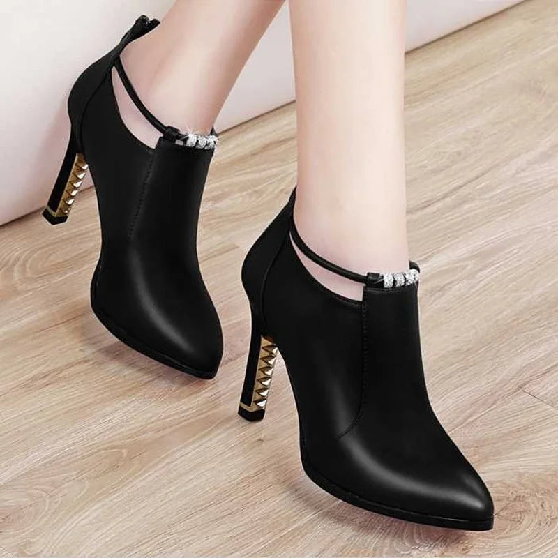 Botas Mujer2019new Winter Boots Women Shallow Round Toe