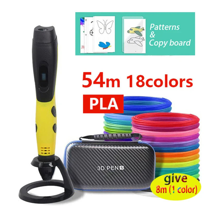 Creative 3D Printing Pen With Adjustable Speed and
