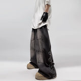 American Style Oversized Pocket Retro Baggy Jeans Men