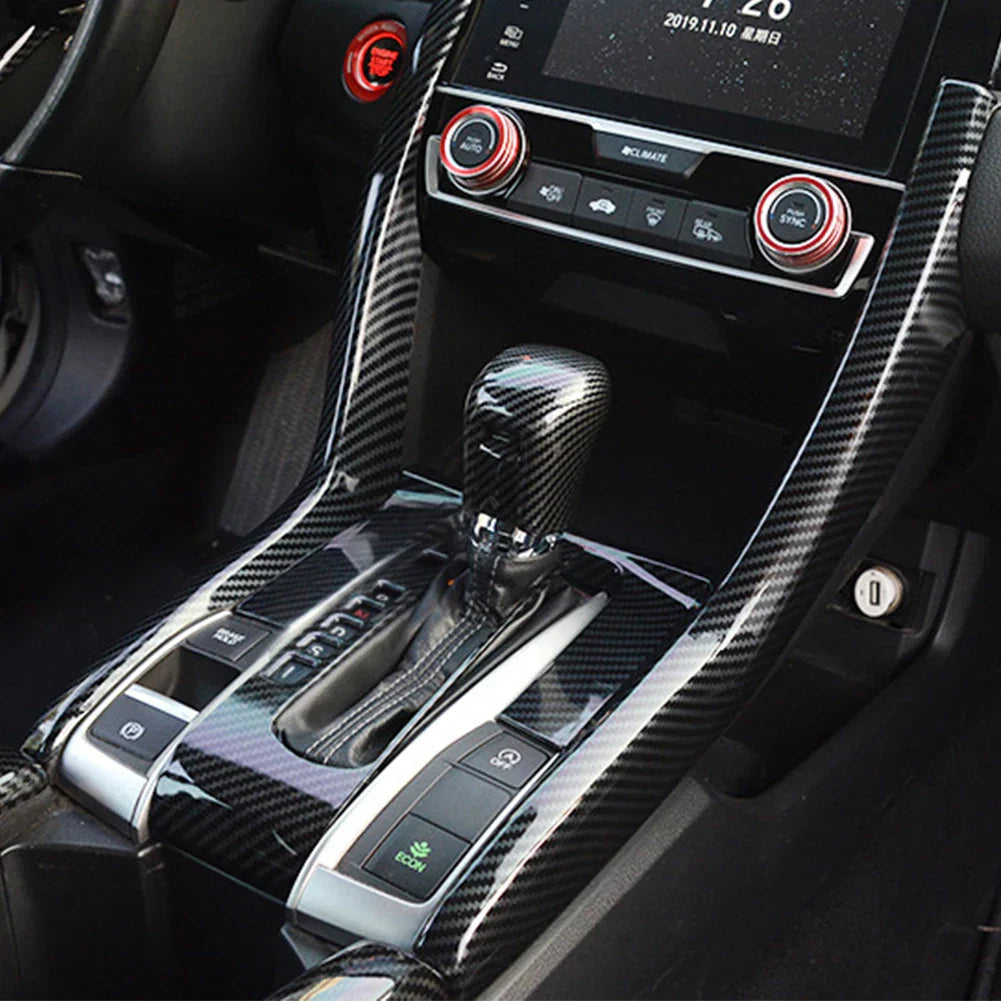 Carbon Fiber Car Gear Panel Trim Shift Panel