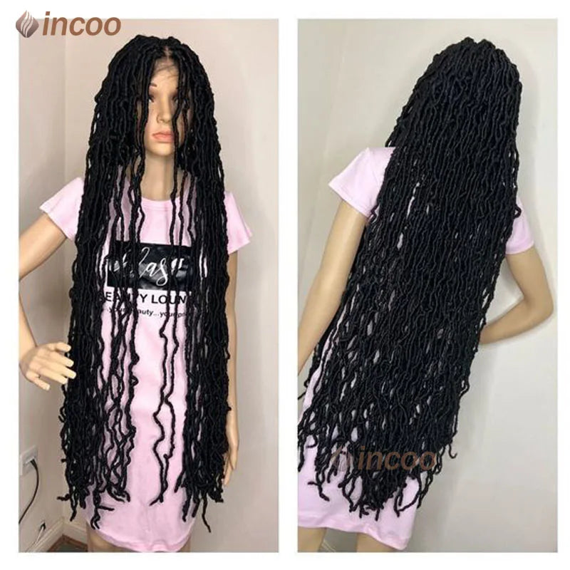 40 Inch Full Lace Front Braided Wigs Butterfly