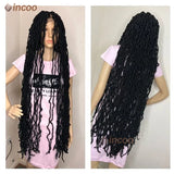 40 Inch Full Lace Front Braided Wigs Butterfly