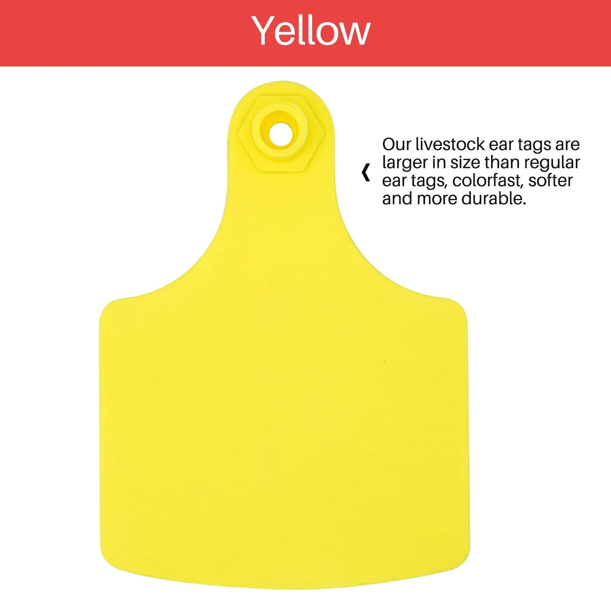 100Pcs Animal Cow Ear Tag Identification Card Label