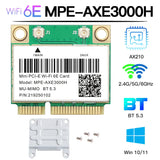 WiFi 6E AX210HMW Mini PCI-E Wifi Card Bluetooth