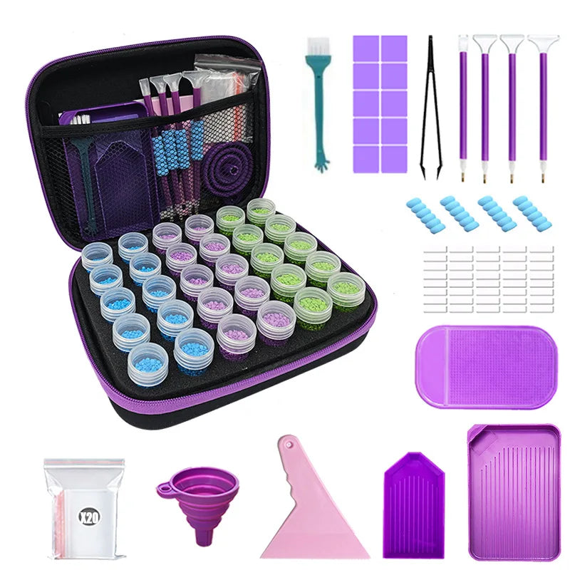 Diamond Painting Tool Set Storage Bag 30/40pcs Round/Square