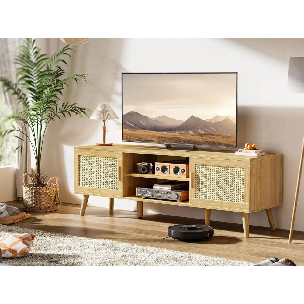 4 Cord Holes Home Furniture for Tv Solid