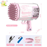 HUIQIBAO Bazooka Bubble Gun Rocket 69 Holes Bubbles