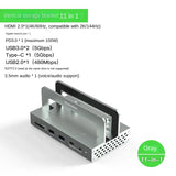 11 In 1 Aluminum Alloy Notebook Vertical Docking