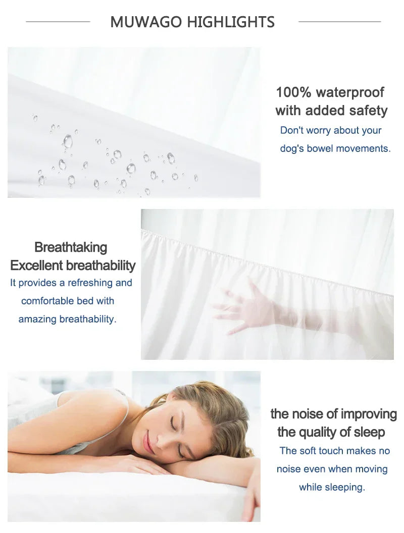 Muwago Waterproof Mattress cover Mattress Protector Bed Cover