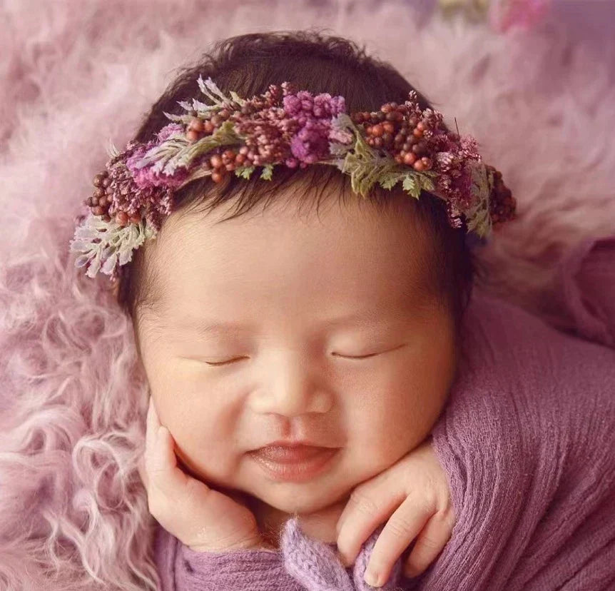 Newborn Photography Prop Stretchy Baby Wrap Infant Flower Headband Backdrop Blanket Fotografia Props Studio Shooting Accessories