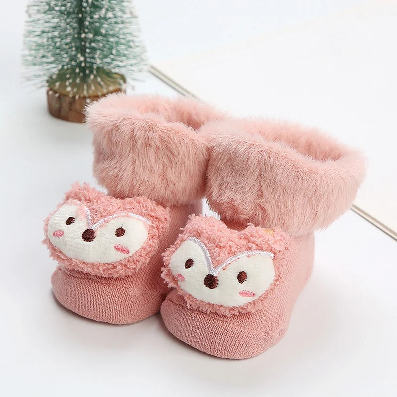 1Pair Winter Baby Boys Girls Cute Cartoon Leg