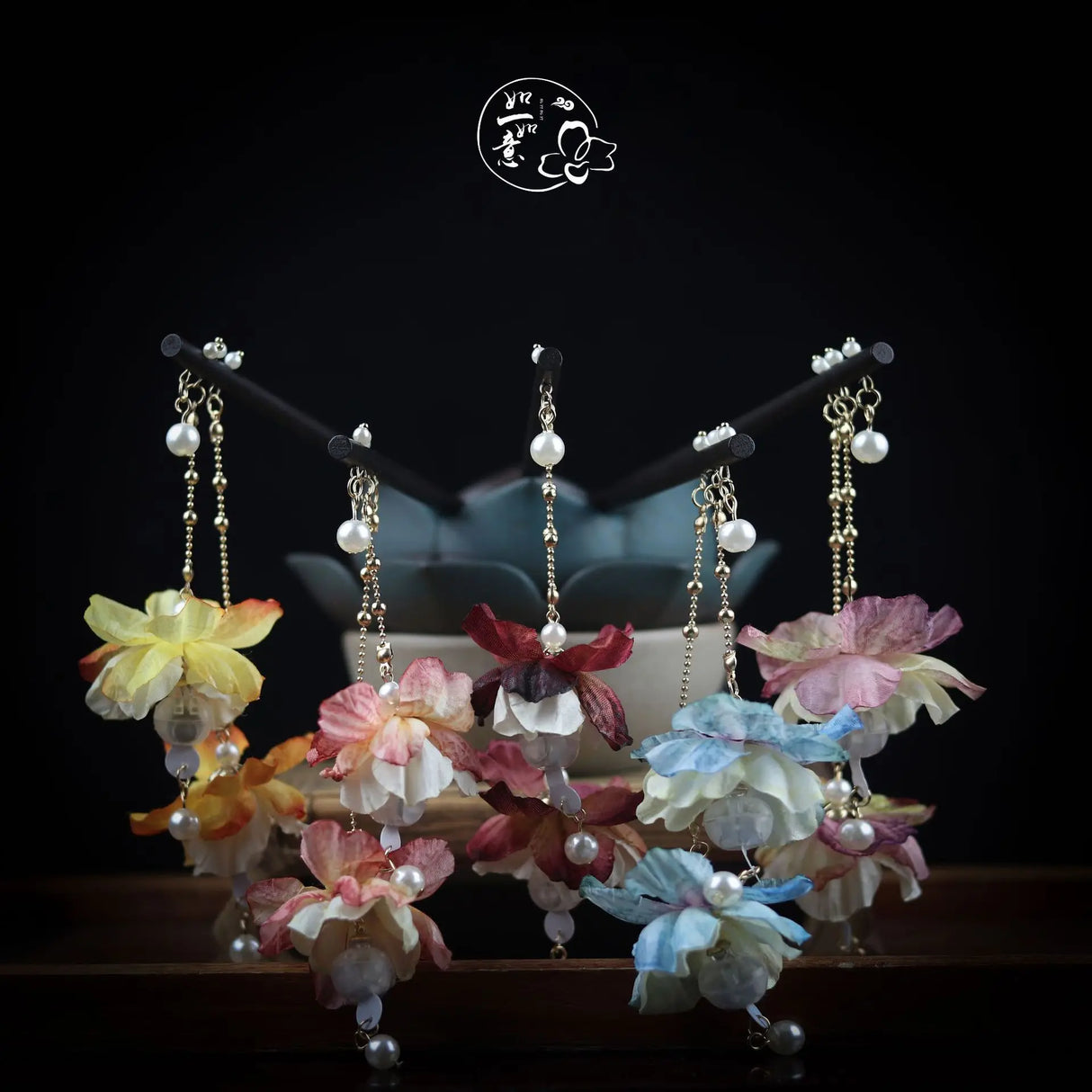 Antique Luminous Hair Sticks Chinese Hanfu Hair Accessories
