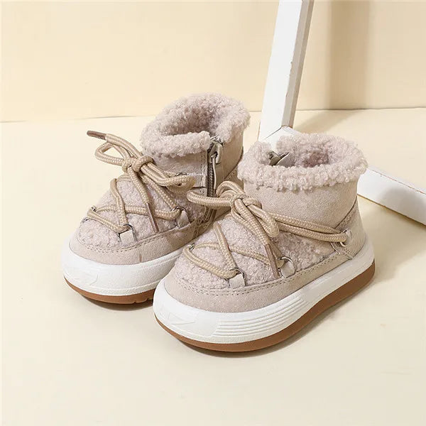 GT-CECD New Autumn/Winter Baby Boots Warm Plush Rubber