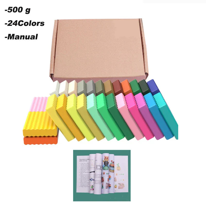 50 Colors Polymer Clay DIY Soft Molding Craft