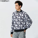 Men Hoodies Printing Turtleneck Long Sleeve Streetwear Fashion