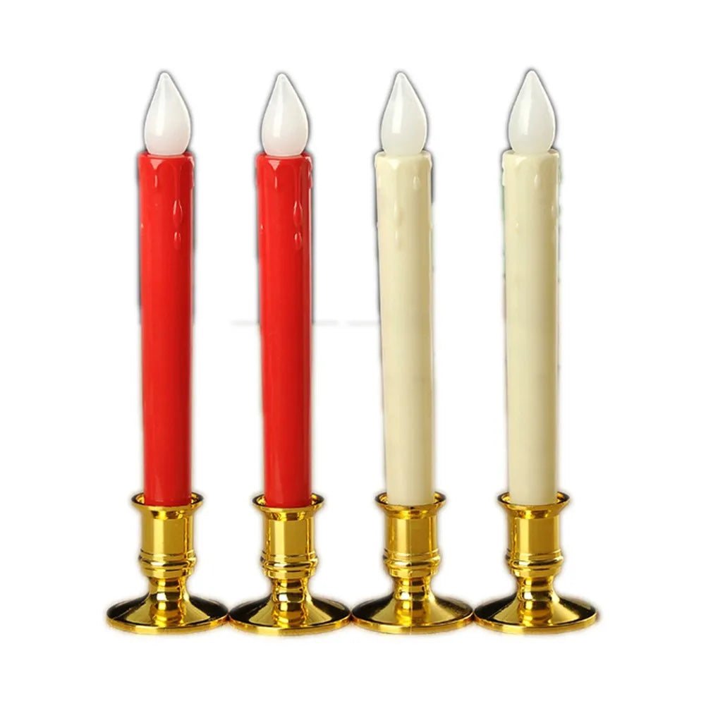 2pcs Traditional Shape Taper Standard Candle Holders Candlestick