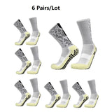 6 Pairs Football Socks Men Women Sports Socks