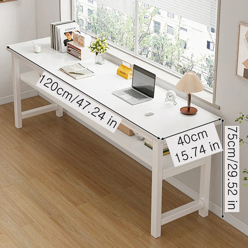 Desk Student Study Double Home Table Rectangular Simple