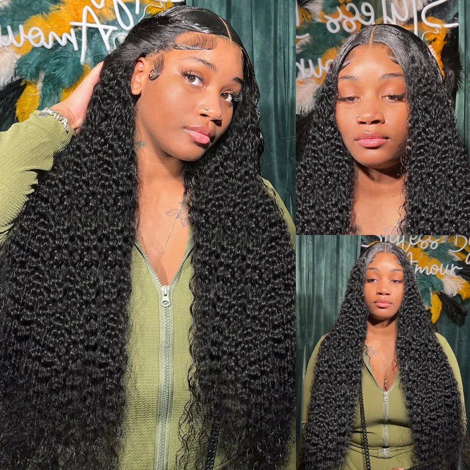 Curly 30 inch Lace Front Human Hair Wig